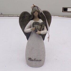 Saint Nicholas Square "Believe" Angel Christmas Ornament